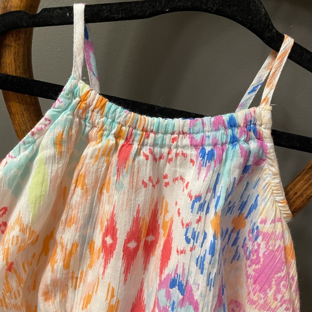 Children’s Place 9-12 months like new colorful spaghetti strap summer dress - Picture 3 of 7